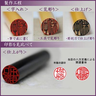 ふるさと納税 市川三郷町 【3本セット】柘(アカネ)印鑑(実印・銀行印・認印)モミ皮黒ケース付き_1