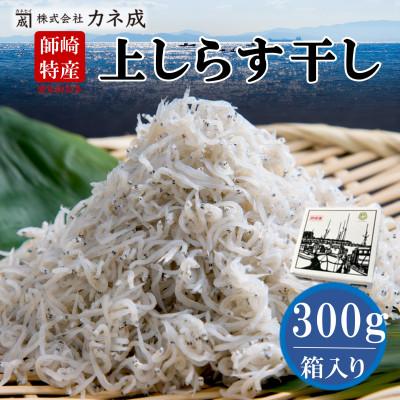 ふるさと納税 南知多町 獲れたて!鮮度抜群!カネ成の上しらす干し 300g 箱入り 減塩 無添加 無着色 ちりめん 冷凍