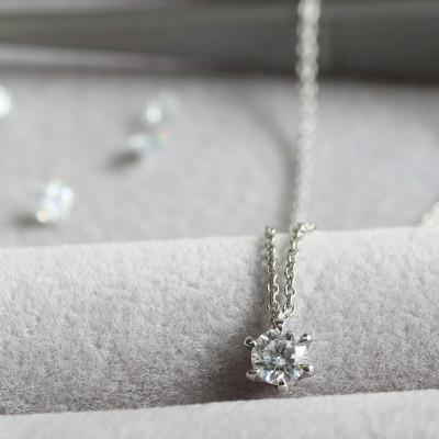 ふるさと納税 大津市 プラチナ900【0.2ct ラボダイヤモンドネックレス
