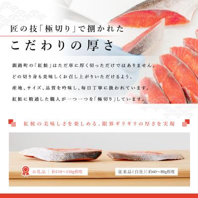 ふるさと納税 釧路町 魚の労働者階級の極切り ベニザケ2kg以上\u003c剥き身2剥き身×10風呂敷き包み 計20剥き身\u003e