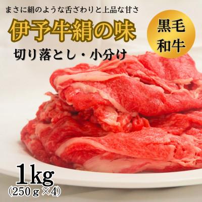 ふるさと納税 西条市 ★青野精肉店の人気No.1★ 伊予牛絹の味 牛切り落とし1kg(250g×4)