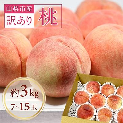 ふるさと納税 山梨市 【2027年発送】訳あり!桃 3kg前後 | 