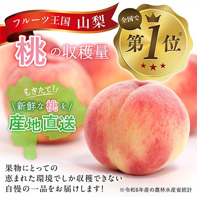 ふるさと納税 山梨市 【2026年発送】訳あり!桃 3kg前後の画像