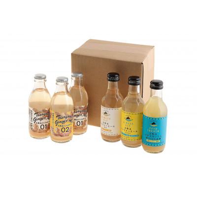 ふるさと納税 高知市 ◆土佐山ジンジャーエール&amp;ゆずスカッシュ 全5種類 飲み比べセット(計6本)