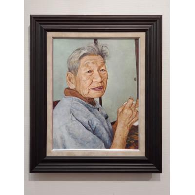ふるさと納税 王寺町 油絵 肖像画 ファミリーポートレート