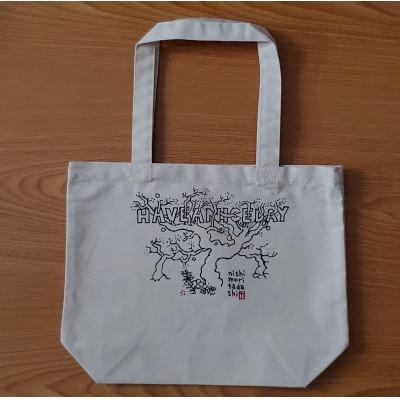 ふるさと納税 王寺町 手描き 帆布手提げカバン