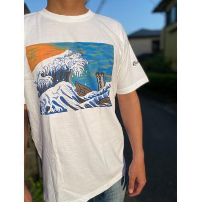 ふるさと納税 大磯町 RockLineオリジナル大磯Tシャツ/Lサイズ