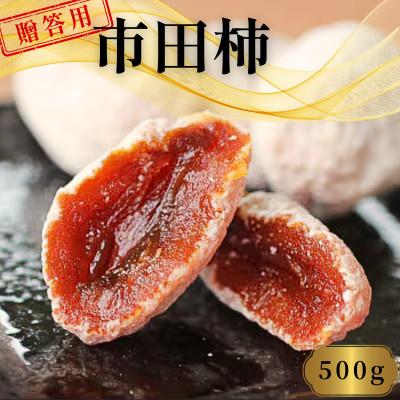 ふるさと納税 松川町 市田柿 (贈答用/化粧箱) 500g[2026年1月上旬〜1月下旬頃発送予定]