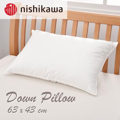 ふるさと納税 宇都宮市 西川のダウンピロー 63×43cm ホワイト EH02139004W