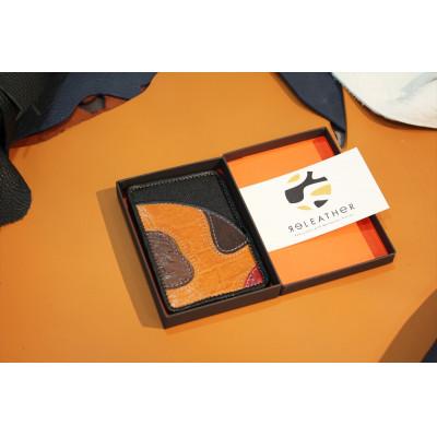 ふるさと納税 香芝市 ReLEATHeR(リレザー) パスケース &lt;マーブル×ブラック&gt;