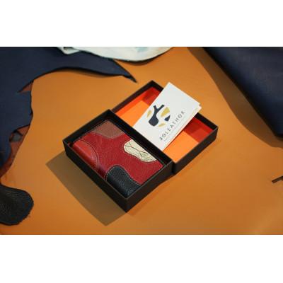 ふるさと納税 香芝市 ReLEATHeR(リレザー) 名刺入れ &lt;マーブル×ブラック&gt;