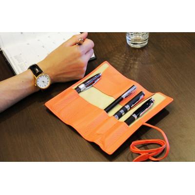 ふるさと納税 香芝市 こだわりの逸品「6本収納ロールペンケース」&lt;ピンク&gt;