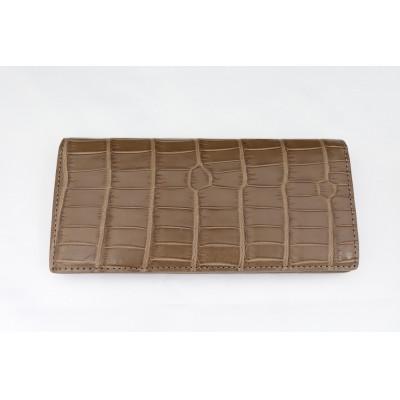 ふるさと納税 香芝市 マットクロコ長束サイフ [ミンク]