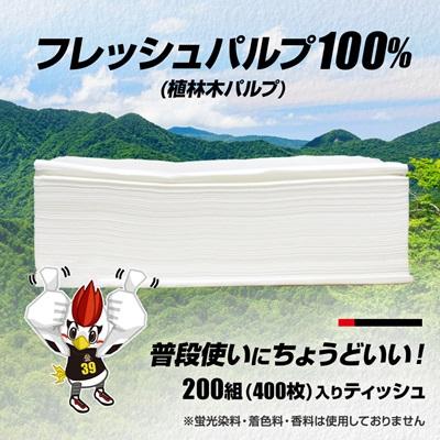 ふるさと納税 太田市 群馬クレインサンダーズ応援ソフトパックティッシュ 400枚(200組)×60パック　9/30受付終了 |  | 02
