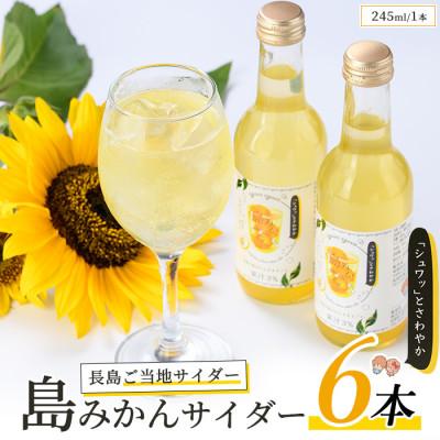 ふるさと納税 長島町 ご当地 島みかんサイダー6本入り_waki-7332
