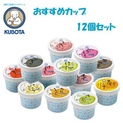 ふるさと納税 高知市 久保田食品のおすすめカップ 12個セット アイス ギフト セット[AC211]