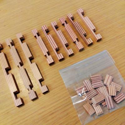 ふるさと納税 七尾市 田鶴浜建具の組子細工コースター体験キット 3個