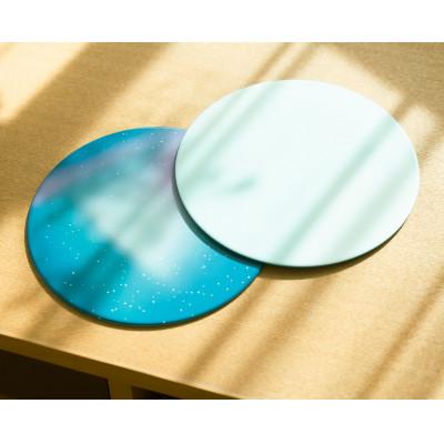 ふるさと納税 加賀市 iroikoiの7.0両面プレートペア 雪景色