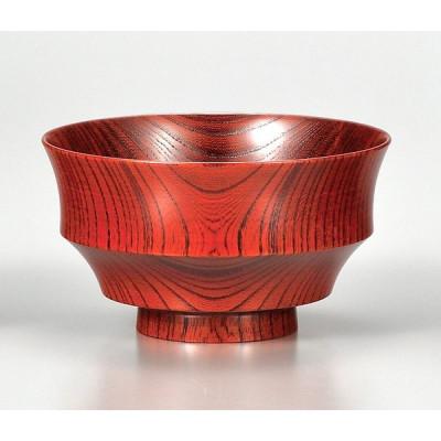 ふるさと納税 加賀市 [国産品 山中塗] 欅4.3駒椀(赤摺)化粧箱入