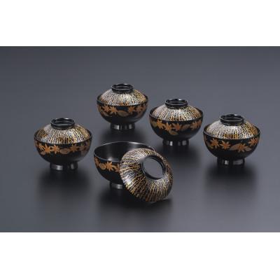 ふるさと納税 加賀市 吸物椀揃 木立吹寄(1点限り)(五客組