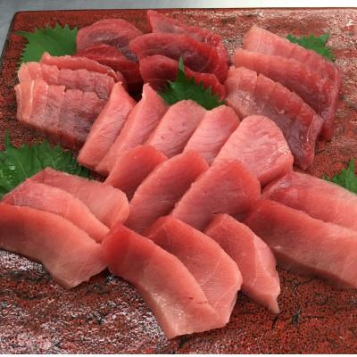 ふるさと納税 三浦市 本物の味をお届け!厳選!天然三崎まぐろ[希少部位]背トロ&amp;中トロ・赤身セット