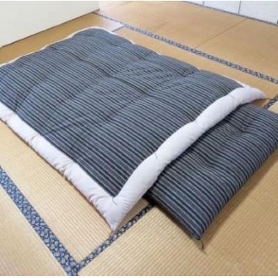 ふるさと納税 姶良市 日本製!布団職人手作り遠州もめん掛け敷き組布団(シングルサイズ)(緑)