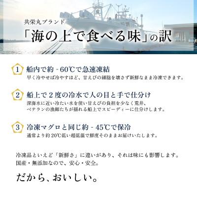 ふるさと納税 坂井市 海の上で食べる味!「共栄丸」直送☆船内瞬間冷凍 甘えび 約1.1kg [A-23109] |  | 03