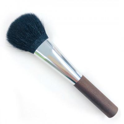 ふるさと納税 熊野町 熊野筆 喜筆 ふわふわチークブラシ[ブラックトップ]