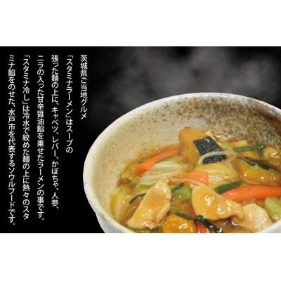 ふるさと納税 ひたちなか市 麺処「八海」のスタミナラーメン冷し(3食+具入り餡1袋入り)