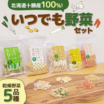 ふるさと納税 音更町 北海道十勝産100%!いつでも野菜セット(乾燥野菜5品種)[B26]