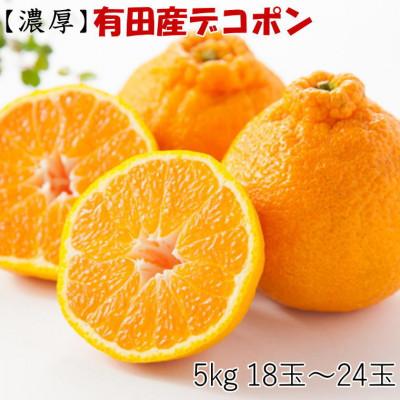 ふるさと納税 紀美野町 [お味濃厚]紀州有田産のデコポン約5kg(18玉〜24玉入り)(紀美野町)