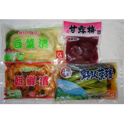 ふるさと納税 生坂村 つつじ 漬物4種セット