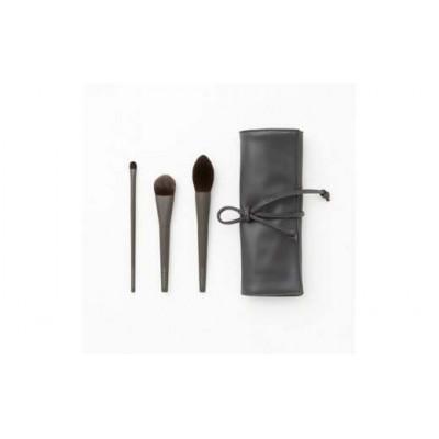 ふるさと納税 熊野町 熊野化粧筆 SHAQUDA オウン 3ブラッシュ&amp;メイクアップブラッシュケース ギフトボックス入り