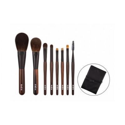 ふるさと納税 熊野町 白鳳堂の化粧筆 黒檀8本セット