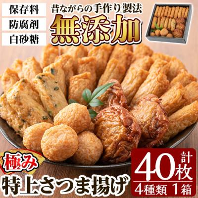 ふるさと納税 姶良市 [保存料・白砂糖不使用]さつま揚げ 極み40枚 セット