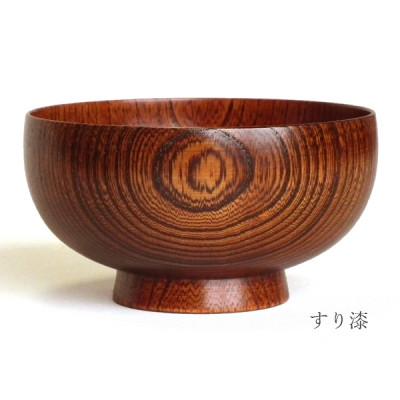 ふるさと納税 加賀市 欅4.0福形汁椀 すり漆