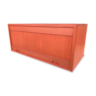 ふるさと納税 岸和田市 ラ・キャレ2 フラップ式総桐高級皮革バック収納総桐箪笥 アイアンレッド色