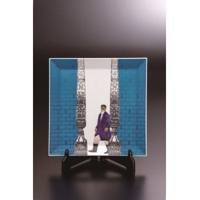 ふるさと納税 能美市 九谷焼 9.5号飾皿 色絵遠い日記憶 武腰一憲作