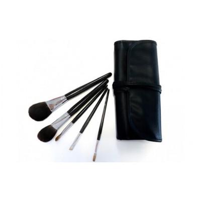 ふるさと納税 熊野町 熊野化粧筆 黒檀5本セット