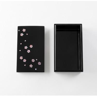 ふるさと納税 高岡市 【高岡漆器】長角小箱 桜(貝入)黒 : Yahoo