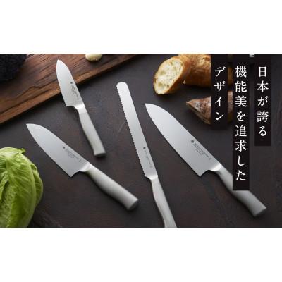 ふるさと納税 燕市 柳宗理デザイン キッチンナイフ18cm、14cm、10cm&amp;ブレッドナイフ 4本セット