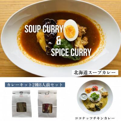 ふるさと納税 江別市 [自宅がまるで専門店]北海道スープカレーとココナッツチキンカレー sugspiceスパイスキット2種