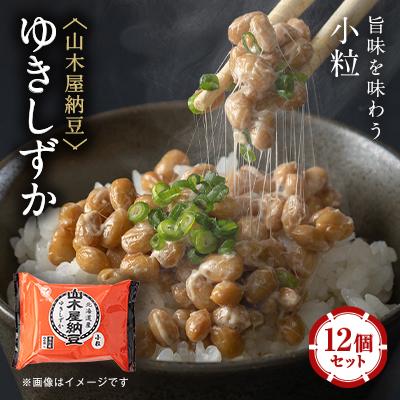 ふるさと納税 川俣町 山乃屋の山木屋納豆ゆきしずか12個セット