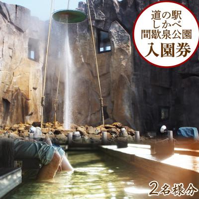 ふるさと納税 鹿部町 道の駅しかべ間歇泉公園 入園券 2名様分 NK02-2