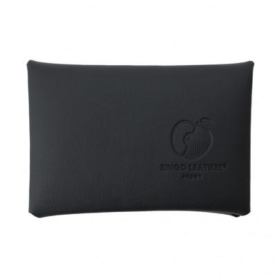 ふるさと納税 御代田町 [濱野皮革工藝のポーチ・小物]ポム カードケース(ブラック) りんごレザレット使用