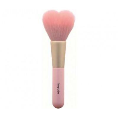 ふるさと納税 熊野町 熊野化粧筆 ハート型チークブラシ(ゴールド)[HC-PG]