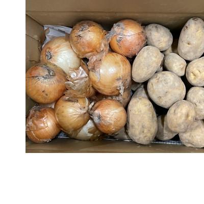 ふるさと納税 五條市 生命の農法(栽培期間中化学農薬・化学肥料不使用栽培)玉ねぎ&amp;じゃがいも詰め合わせ(5kg)