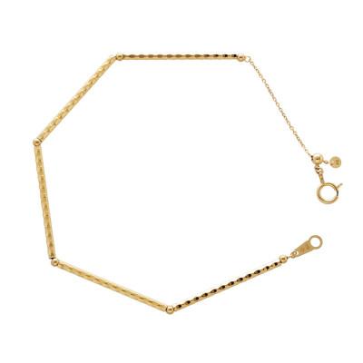 ふるさと納税 魚津市 K18 パイプブレスレット DC-21-10 22cm