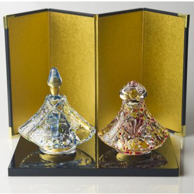 ふるさと納税 滑川市 ガラスのお雛様「清(さやか)」