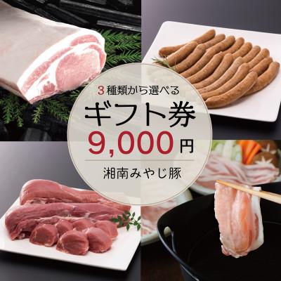 ふるさと納税 藤沢市 『湘南みやじ豚 ギフト券 9000円』 ロース バラ しゃぶしゃぶ とんかつ ソーセージ 生ハム
